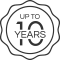 Up to 10 years warranty.