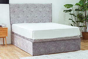 Littke Velvet Storage Bed