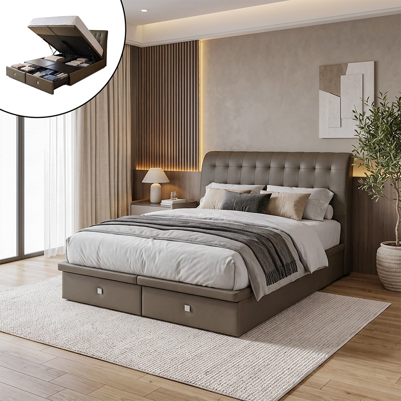 bd-baronial_leather_drawer_storage_bed-divan-13 Baronial Leather Drawer Storage Bed with tufted headboard