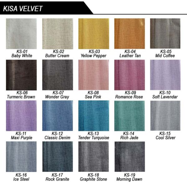 Close-up of Kisa Velvet fabric