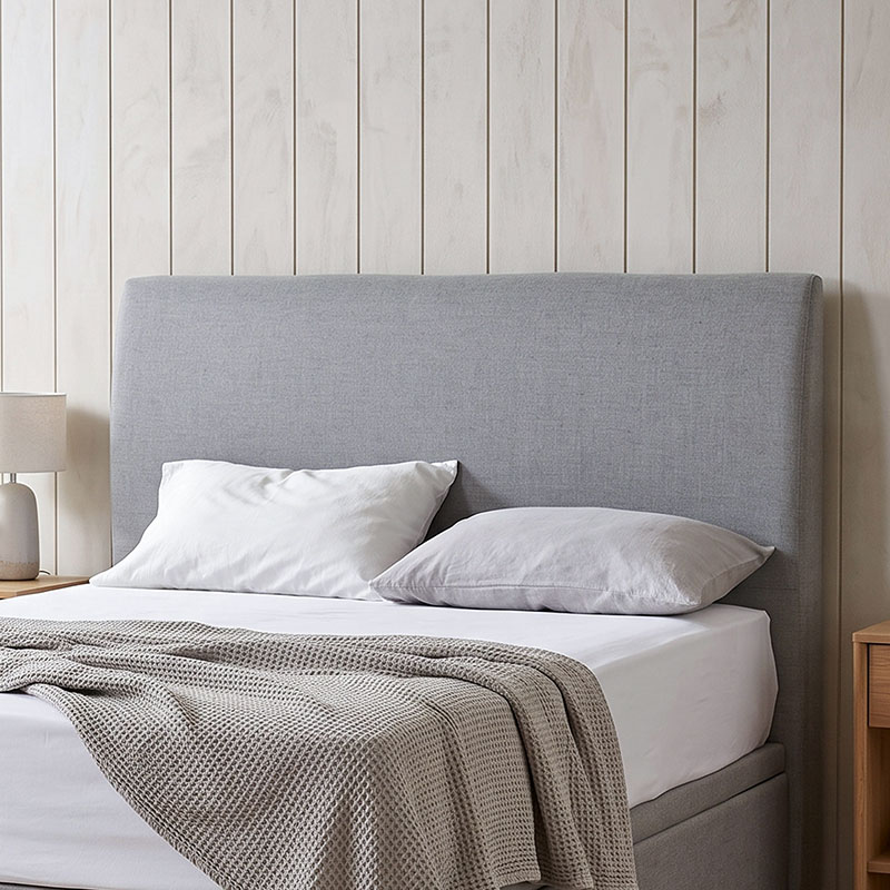 mica-mica-storage-bedframe-upholstered-headboard-close-up Close-up of the Mica padded fabric headboard