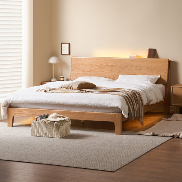Nara American Oak Wood Bed Frame